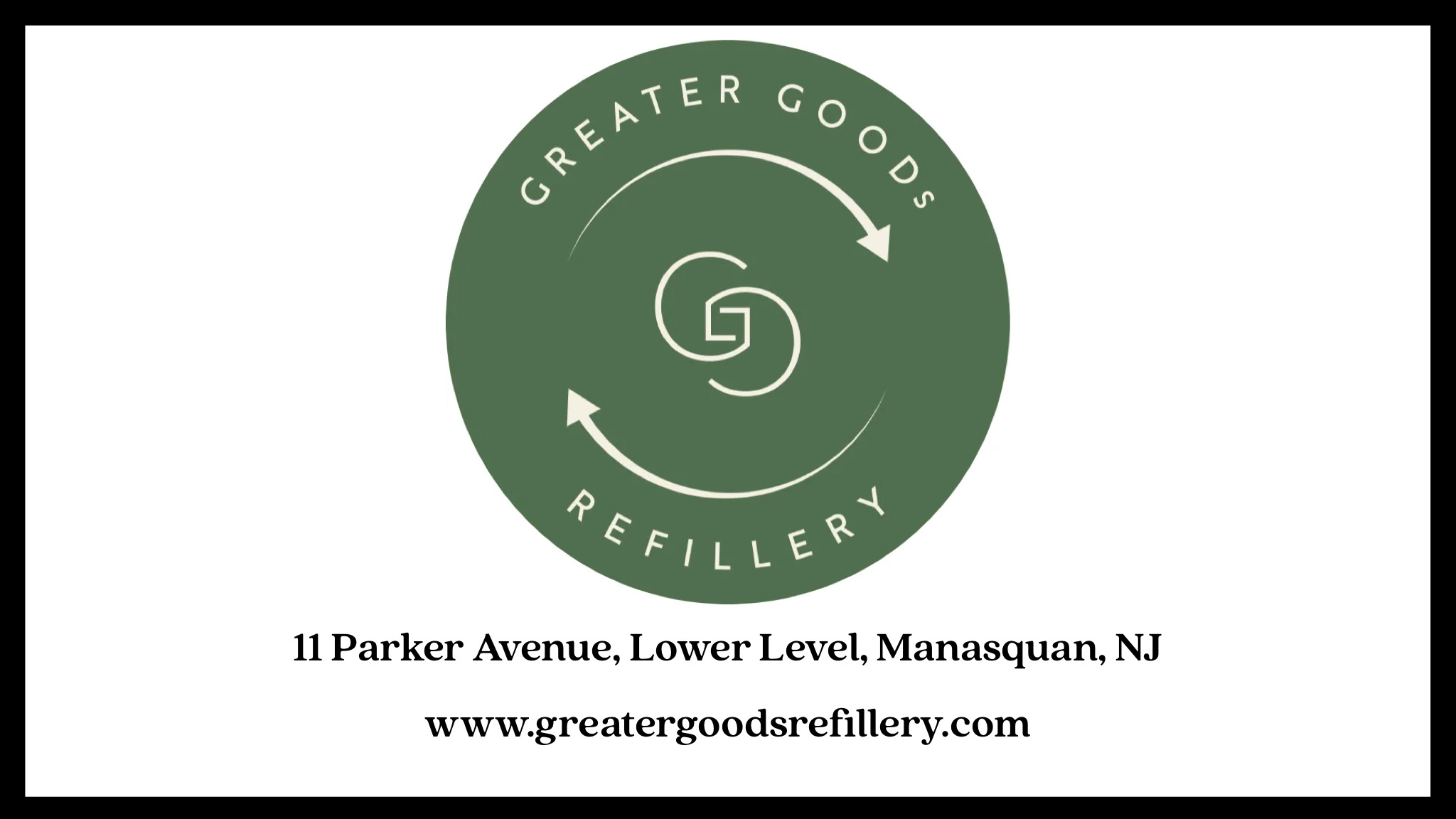Greater Goods Refillery Graphic